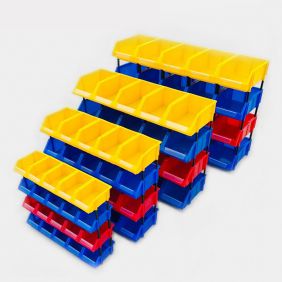 High Quality Stackable Plastic Shelf Bins Hardware Organizer Bin