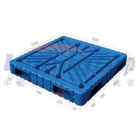 Blow molding pallet 1200x1200x150