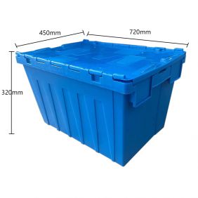 720x450x320mm Stackable plastic crates and Nestable plastic tote boxes
